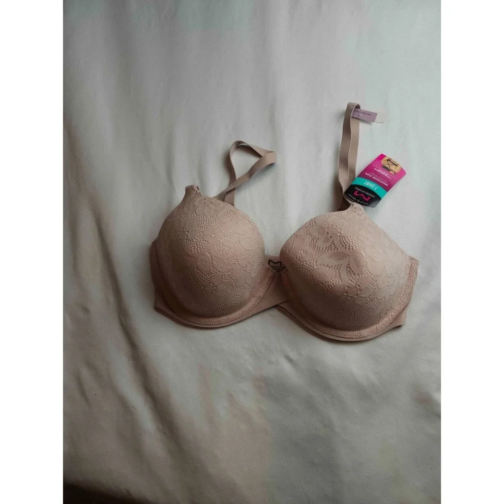 Maidenform One Fab Fit 2.0 T-Shirt Bra Women Size 32D Nude Underwire DM7543 NWT